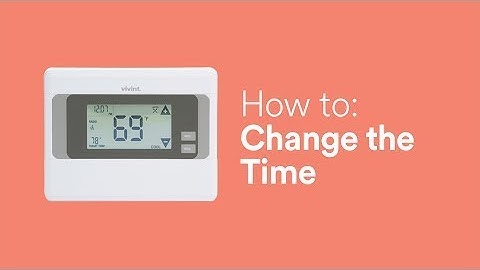 How to Change the Time on your Vivint Smart Thermostat
