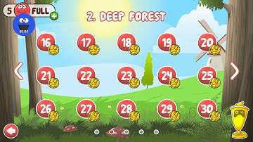 Red Ball 4 - level #16 - 2 Deep Forest