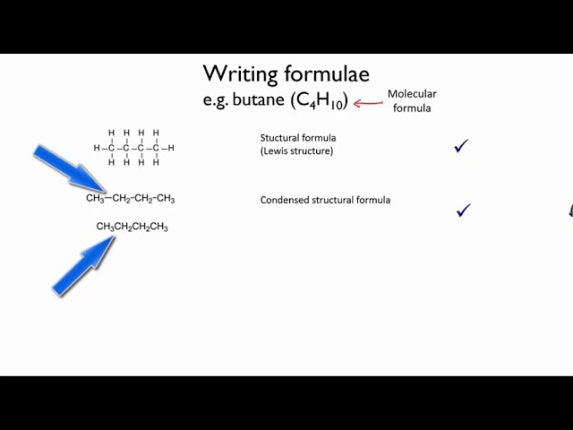 ⁣Writing organic formulae | Organic molecules | meriSTEM