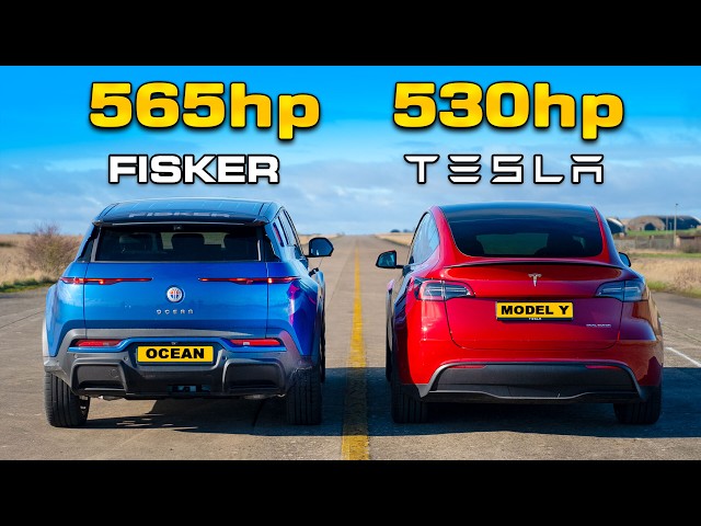 530hp Model Y Performance v 565hp Fisker: DRAG RACE class=