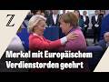 Merkel und Selenskyj mit Europäischem Verdienstorden geehrt