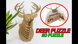 Cardboard Deer Head - DIY DEER
