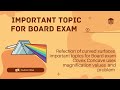 Refection on curved surfaces 10th class imp topics for Board exam