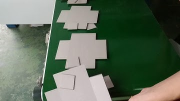 Automatic cardboard rigid box grooving machine with corner cutting function: testing video