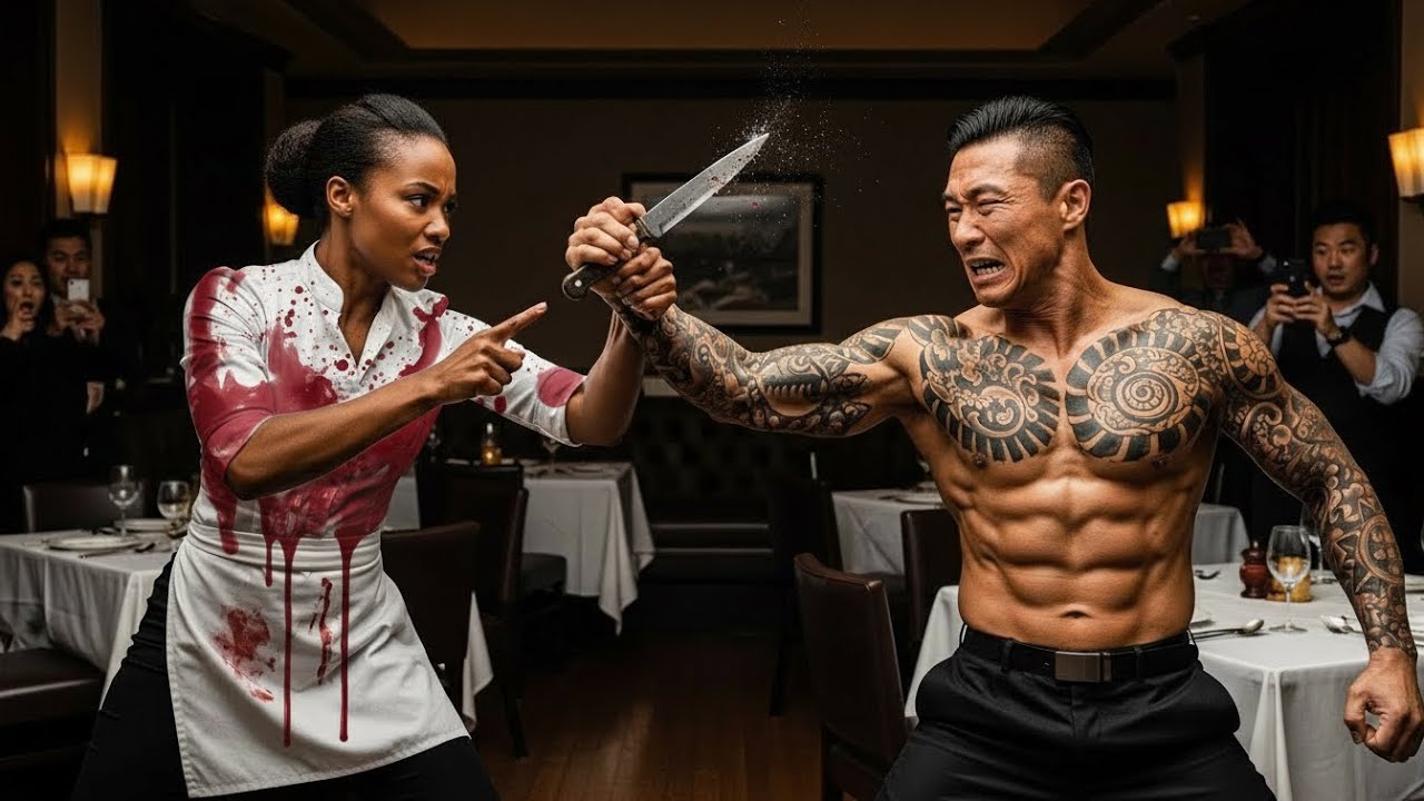 Korean Mafia Boss Mocked Black Waitress and Challenged Her to a Fight—Unaware She Was Tai Chi Master