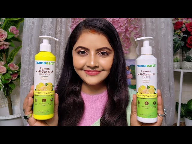Mamaearth lemon Anti dandruff shampoo conditioner for Dry itchy scalp - YouTube