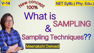 (V-14/Ep.1)-What are the sample and sampling techniques? Difference between sample and population