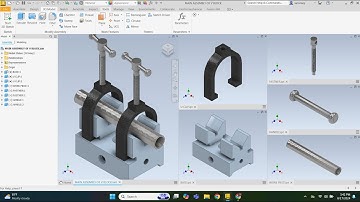 DOUBLE V BLOCK DESIGN, ASSEMBLY & ANIMATION IN AUTODESK INVENTOR: ADVANCED CAD TUTORIAL