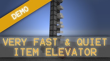MorezysMinecraft: Very Fast, Very Quiet Item elevator!