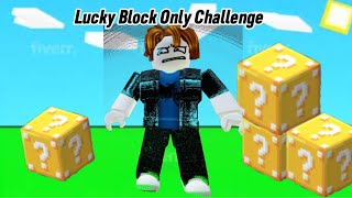 Lucky Block Only Challenge (Roblox Bedwars)