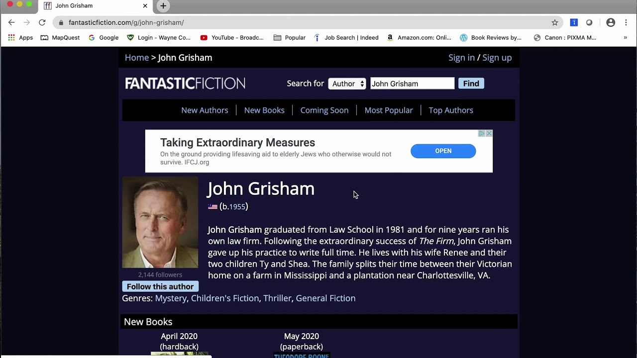 Explore in 4 Fantastic Fiction YouTube