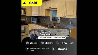 This Condominium at 34 04 Bimini Unit 2, Coconut Creek has just been sold