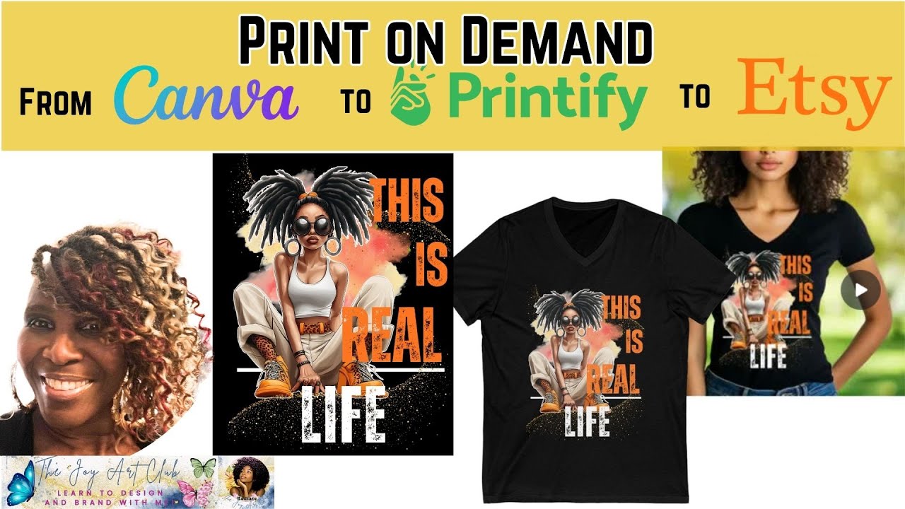 Canva Tutorial - Easy Print on Demand Tshirt Template Designs - # ...