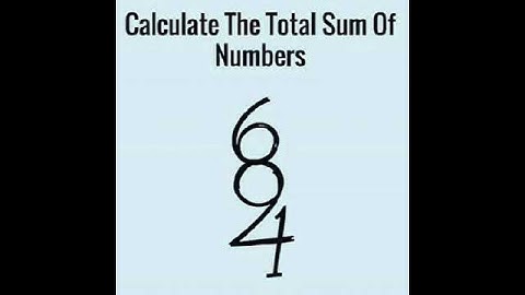 Calculate the total sum of the numbers | Brain test | #mathriddles #braintest #iqtest #viralvideo