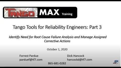 TANGO Max: Tools For Reliability Engineers (Part 3)