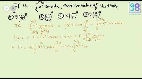 Reduction Formula Definite Integration