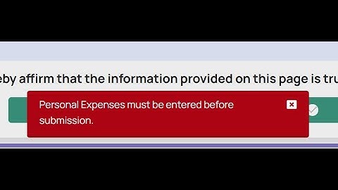 "Personal Expenses must be entered before submission." Income tax return file problem 2025. FBR