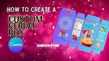 How To Create A Custom Mini Cereal Box with Canva | Mini Cereal Box Template