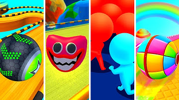 Going Balls vs Action Balls vs Count Master vs Candy Ball Run - All level gameplay Android, IOS