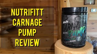 SAVAGE PUMPS!? | Nutrifitt Carnage Pump Non Stim Pre-Workout REVIEW Krobaa Pre Workout Nutrifitt