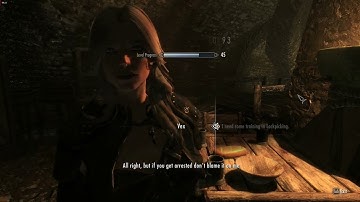 Skyrim - Pickpocketing Trainer Gold Back