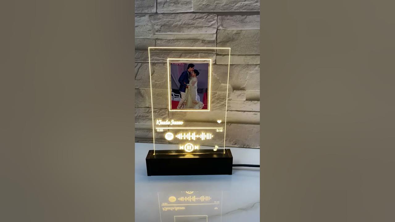 Spotify Led Acrylic personalized led frame Rs-975 Size 6"x10....Making time 2 days number-7275724232