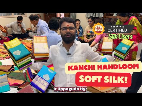Kanchi Pure Handloom Soft Silk Sarees | Double Warp Quality | Jyothi Saree Mandir Uppaguda