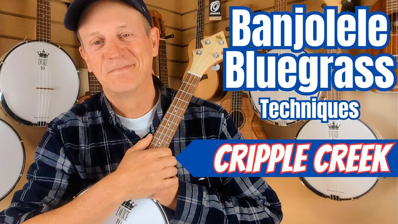 Звук блюграсс-банджолеле — приёмы игры на укулеле для старинной музыки — Крипл-Крик