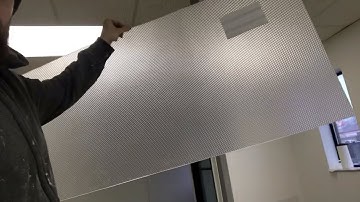 How to cut plastic fluorescent light covers / diffusers
