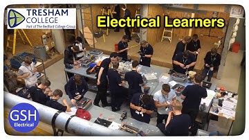 Level 1 and 2 Learners in the Electrical Workshop at Tresham College