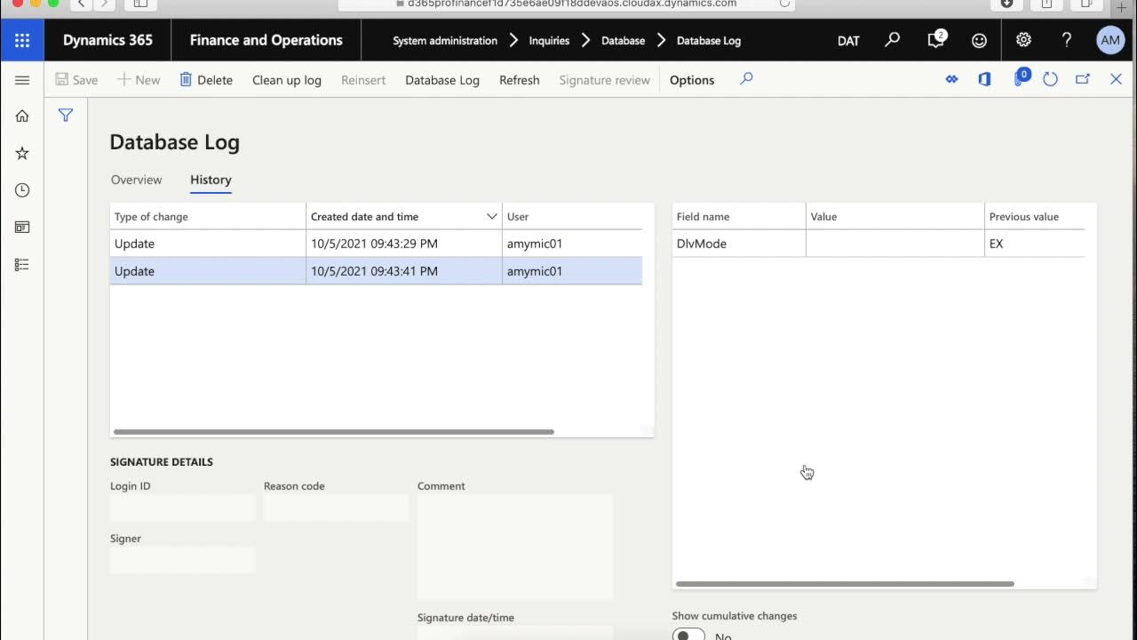 D365 Database Logging - How to View Tracked Changes - YouTube