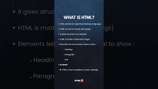 What is HTML? 💻 | HTML Basics in Tamil #shorts #viral #html #html5 #htmltutorial #htmlcode