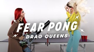 Drag Queens Play Fear Pong Lucy Paradisco Vs. Stacey Starstruck Fear Pong Cut