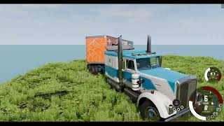 High-Speed BeamNG Cliff Diving!  #Truckercrashes #Beamngcrashes #Beamngdrive