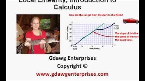 Local Linearity, an Introduction to Calculus