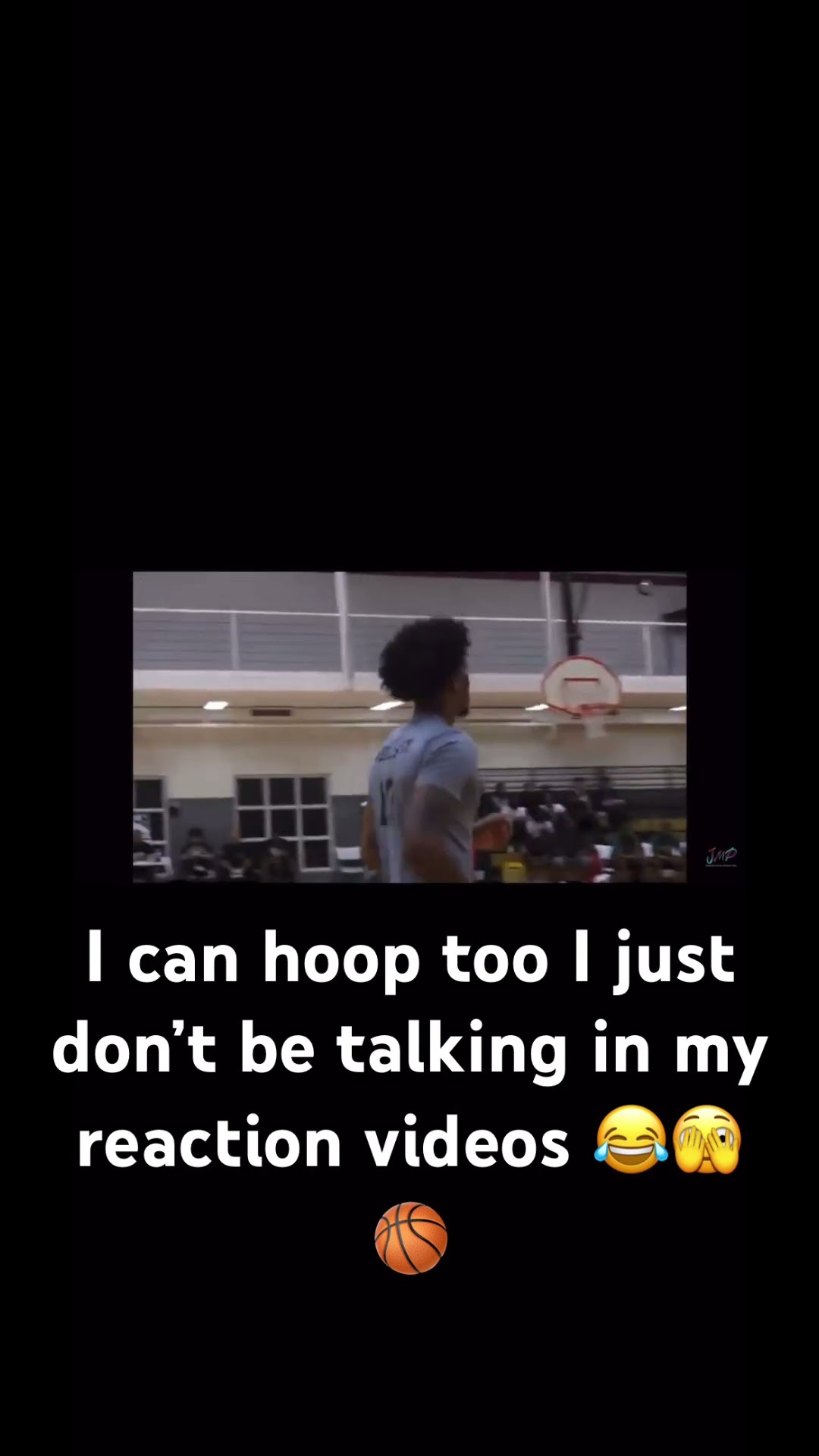 I’m not just a content creator I’ll smoke you on the court too ???