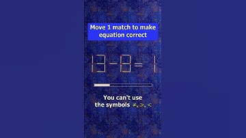 Fix the equation by moving 1 stick #shots #puzzles #logicpuzzles #mathspuzzle #hindipuzzles