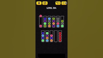 Ball Sort Puzzle level 394 solution