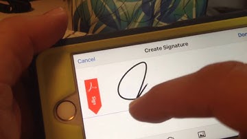 Signing a PDF document with Adobe Mobile