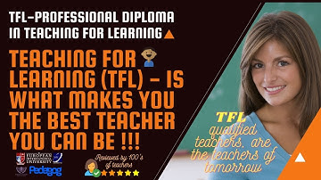 👩🏻‍🏫Teaching for Learning ✏-TFL Professional Diploma 👩🏻‍🎓 by European International University