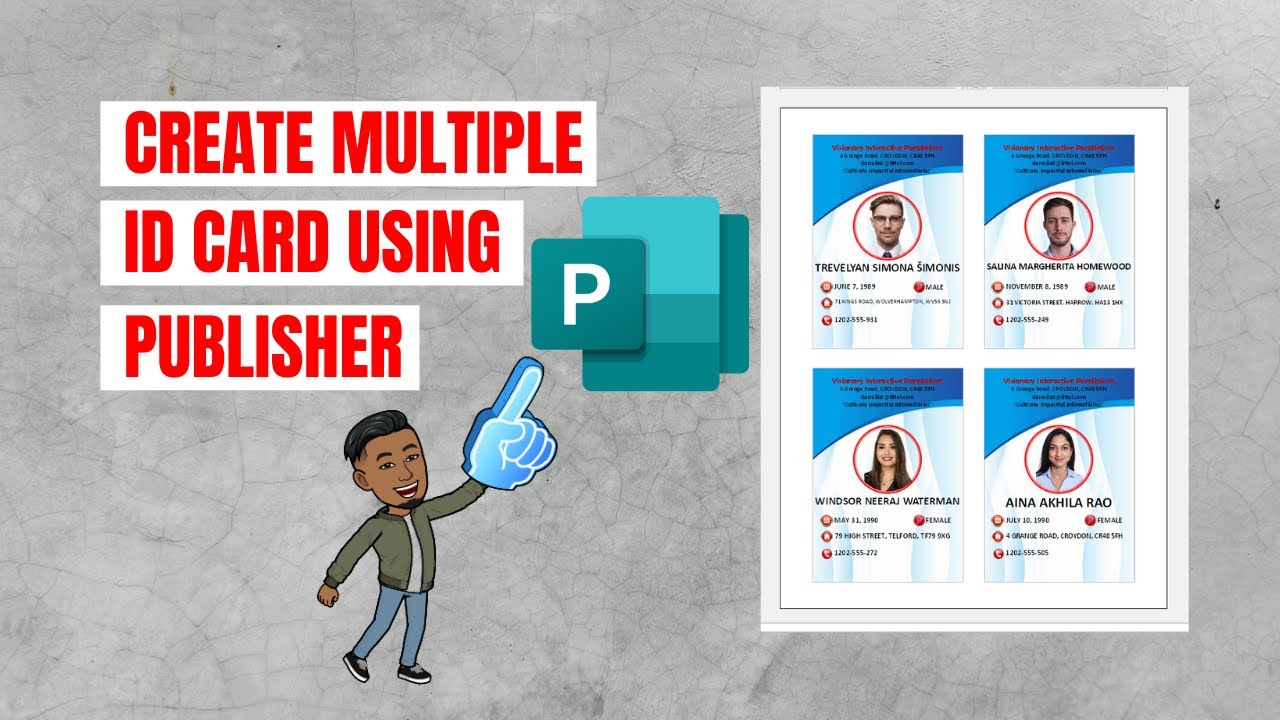 Create Multiple ID Card In Publisher 2021 YouTube create-multiple-id-card-in-publisher-2021-youtube