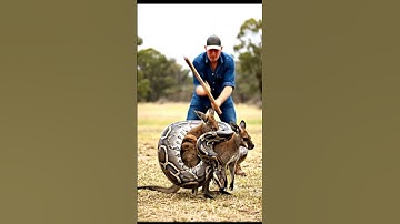 What Will a Man Do When He Finds a Baby Kangaroo Trapped by a Python? 🐍🦘👨 | Unbelievable Rescue