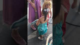Ariel's Sisters' Day- The girls talking with Rapunzel