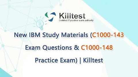 Free C1000-143 Demo Questions Are Online For Testing | Killtest