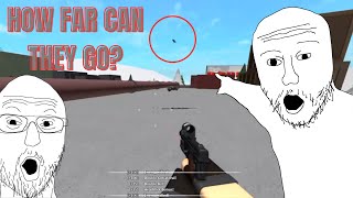 How Far Can You Lauch Ragdolls In PHANTOM FORCES | Roblox
