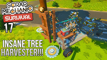 BUILDING A TREE GRABBER EATER!! | Scrap Mechanic Survival Gameplay/Let