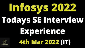 4th March 2022 - Todays Infosys System Engineer Interview Experience 2022 Batch | IT