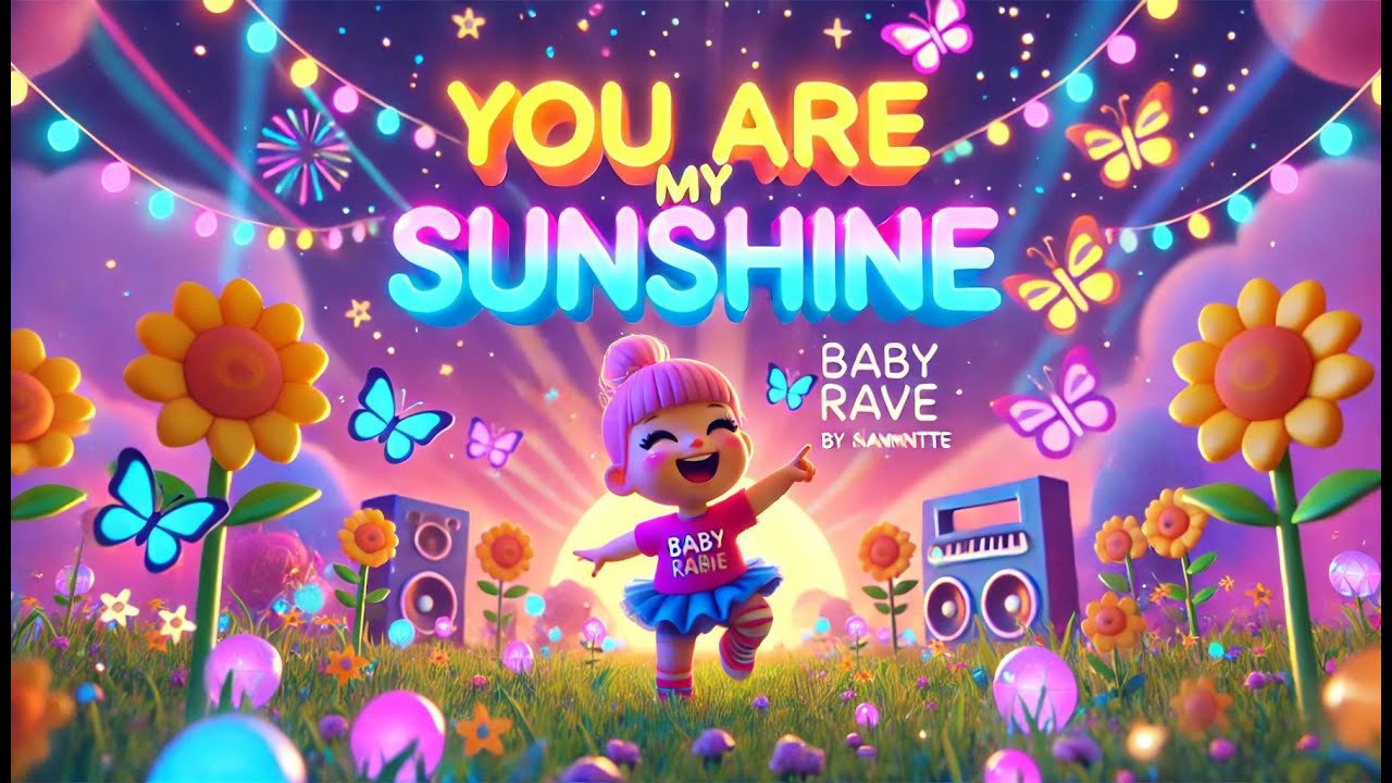 Miss Rave Baby You Are My Sunshine | Baby Rave Techno Song for Kids | Giggles, Love ...