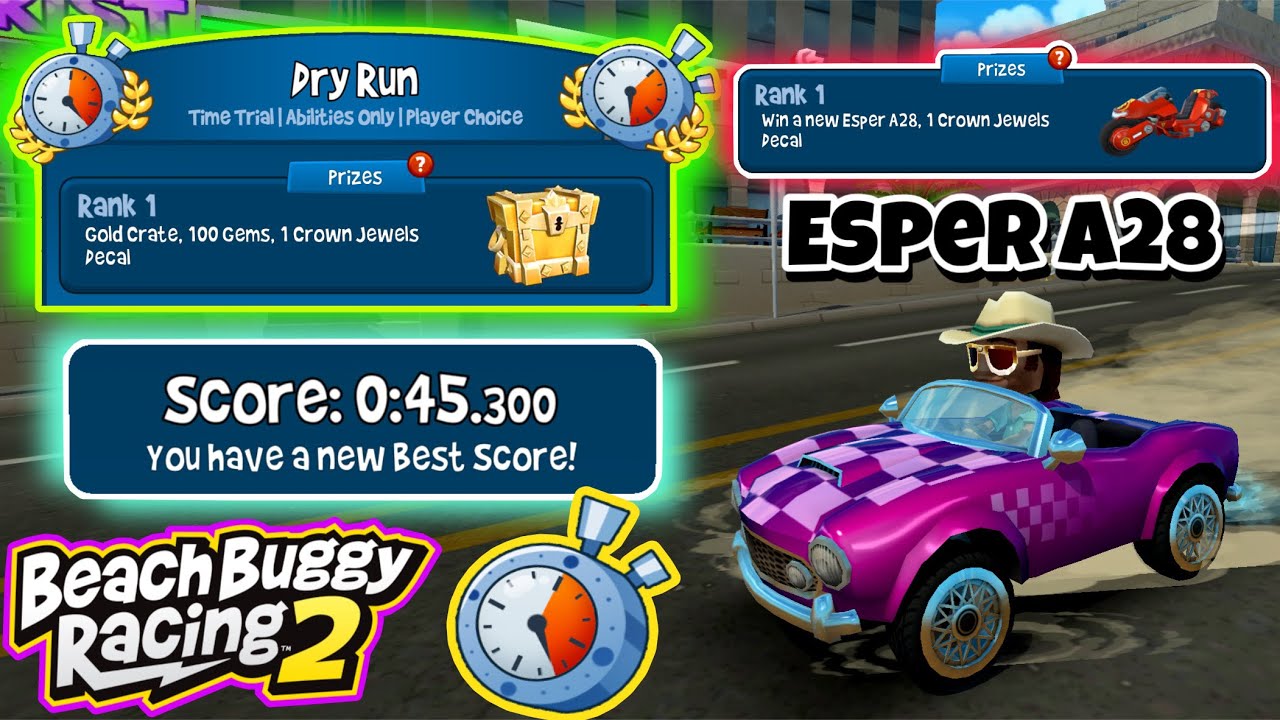 Dry Run 🏃| Gold Crate 🔑Prize✨| Giro 930 🐦+ Beach Bro 🥎| Beach Buggy Racing 2 🏖🏁| BB Racing 2