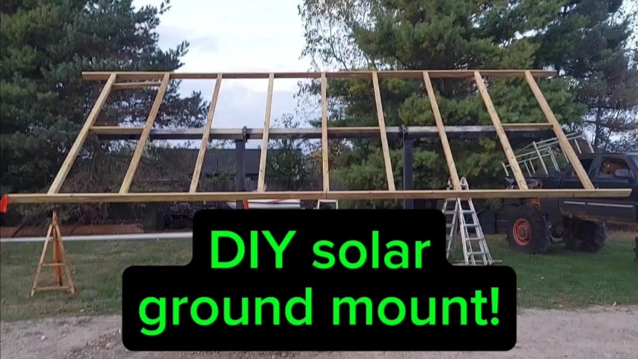 DIY solar ground mount build part 1. - YouTube